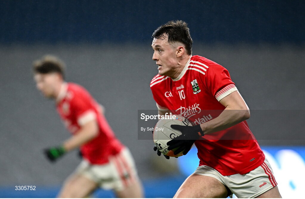 6 December 2025; Brian Maher of Athy during the AIB Leinster GAA Football Senior Club Championship final match between Athy of Kildare and Ballyboden St Enda's of Dublin at Croke Park in Dublin. Photo by Seb Daly/Sportsfile