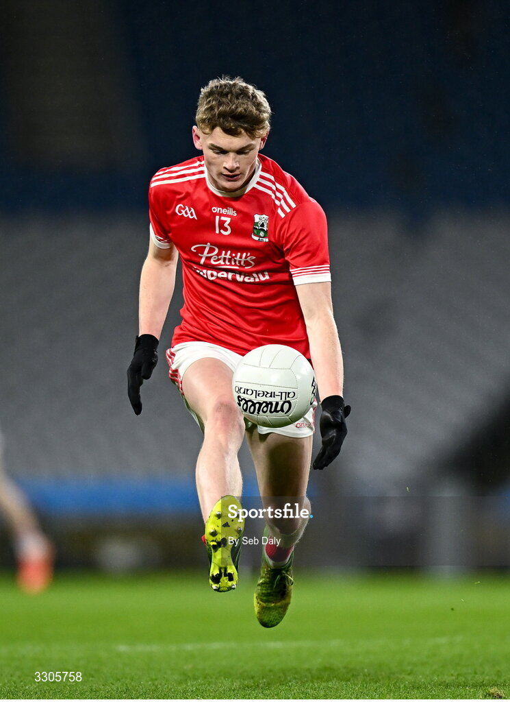 6 December 2025; Brian Maher of Athy during the AIB Leinster GAA Football Senior Club Championship final match between Athy of Kildare and Ballyboden St Enda's  of Dublin at Croke Park in Dublin. Photo by Seb Daly/Sportsfile