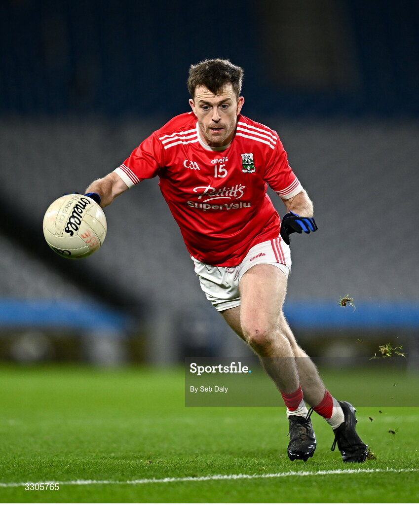 6 December 2025; Niall Kelly of Athy during the AIB Leinster GAA Football Senior Club Championship final match between Athy of Kildare and Ballyboden St Enda's  of Dublin at Croke Park in Dublin. Photo by Seb Daly/Sportsfile