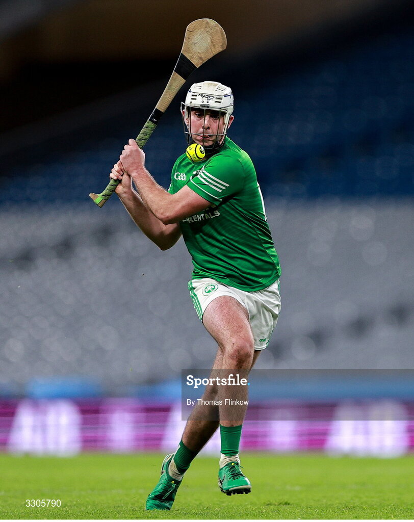 6 December 2025; Dara Mason of Shamrocks Ballyhale during the AIB Leinster GAA Hurling Senior Club Championship final match between St Martin's of Wexford and Shamrocks Ballyhale of Kilkenny at Croke Park in Dublin. Photo by Thomas Flinkow/Sportsfile