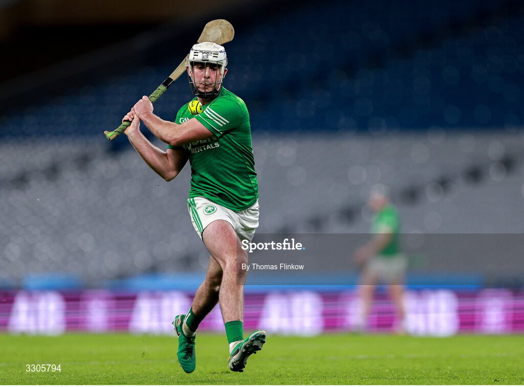 6 December 2025; Dara Mason of Shamrocks Ballyhale during the AIB Leinster GAA Hurling Senior Club Championship final match between St Martin's of Wexford and Shamrocks Ballyhale of Kilkenny at Croke Park in Dublin. Photo by Thomas Flinkow/Sportsfile