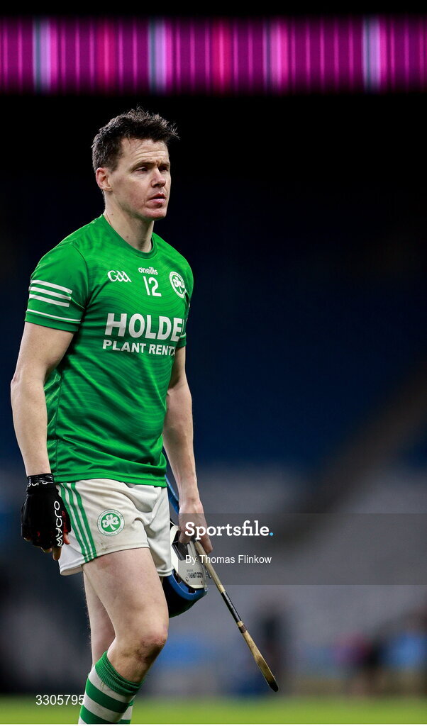 6 December 2025; A dejected TJ Reid of Shamrocks Ballyhale leaves the pitch after his side's defeat in the AIB Leinster GAA Hurling Senior Club Championship final match between St Martin's of Wexford and Shamrocks Ballyhale of Kilkenny at Croke Park in Dublin. Photo by Thomas Flinkow/Sportsfile