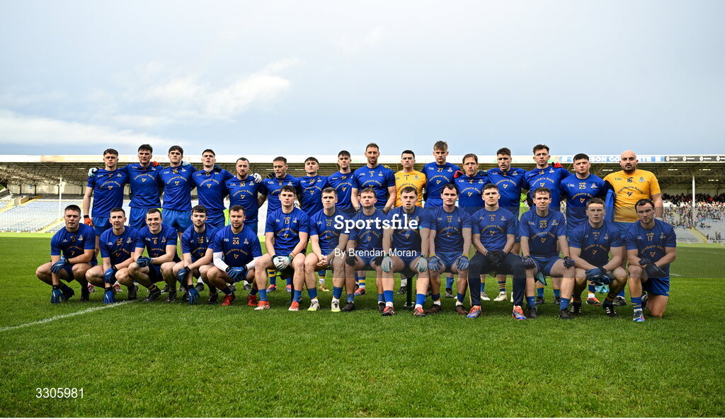 7 December 2025; The St Finbarr's panel before the AIB Munster GAA Football Senior Club Championship final match between Dingle and St Finbarr's at FBD Semple Stadium in Thurles, Tipperary. Photo by Brendan Moran/Sportsfile