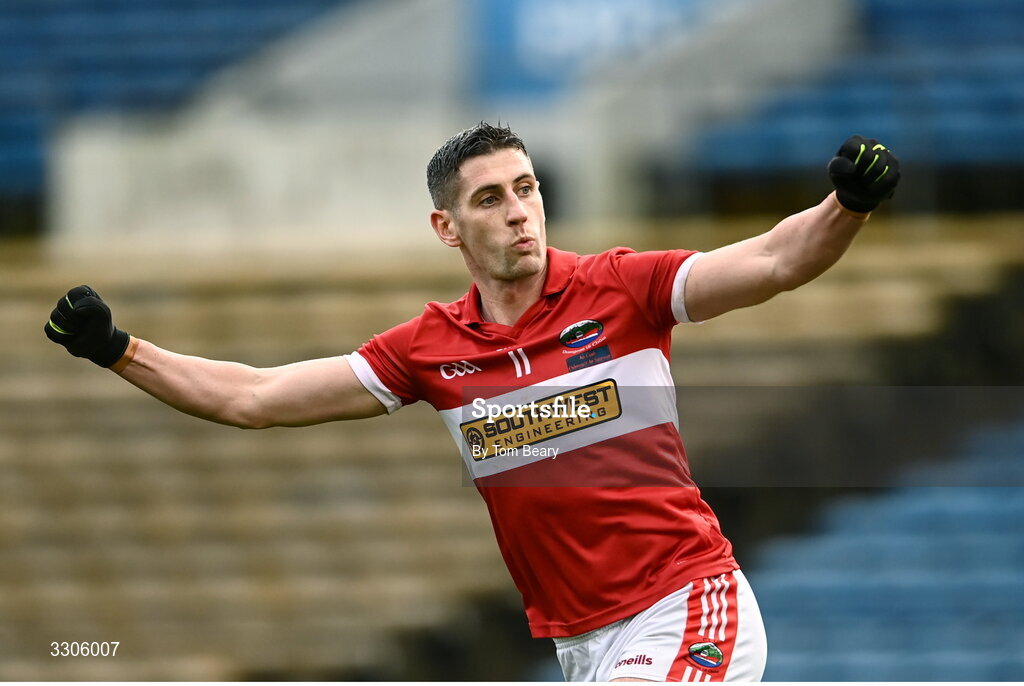 7 December 2025; Paul Geaney of Dingle celebrates after scoring his side's first goal during the AIB Munster GAA Football Senior Club Championship final match between Dingle and St Finbarr's at FBD Semple Stadium in Thurles, Tipperary. Photo by Tom Beary/Sportsfile