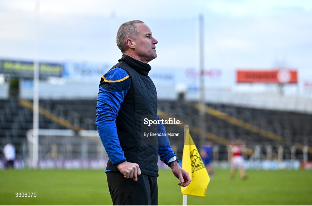 7 December 2025; St Finbarr's manager Brian Roche during the AIB Munster GAA Football Senior Club Championship final match between Dingle and St Finbarr's at FBD Semple Stadium in Thurles, Tipperary. Photo by Brendan Moran/Sportsfile