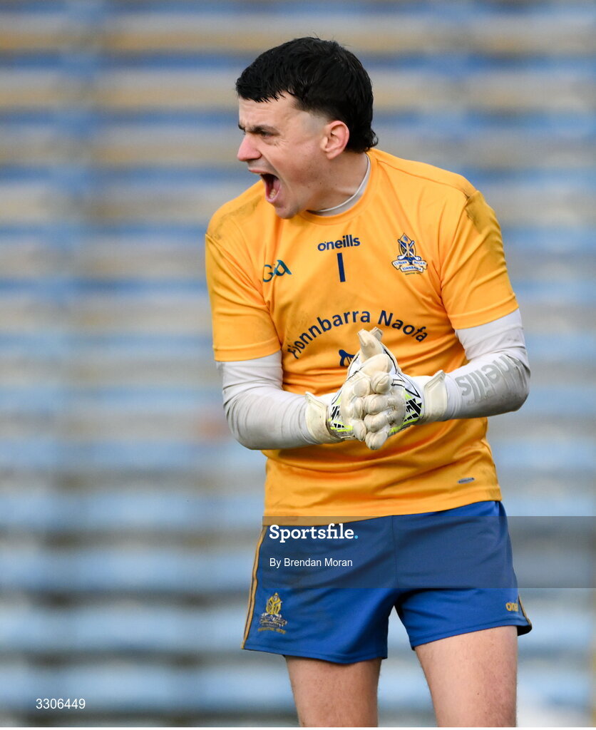 7 December 2025; St Finbarr's goalkeeper Darragh Newman during the AIB Munster GAA Football Senior Club Championship final match between Dingle and St Finbarr's at FBD Semple Stadium in Thurles, Tipperary. Photo by Brendan Moran/Sportsfile