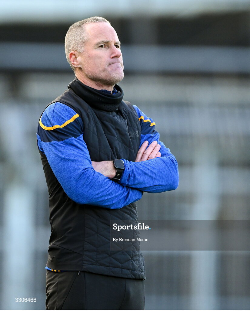 7 December 2025; St Finbarr's manager Brian Roche during the AIB Munster GAA Football Senior Club Championship final match between Dingle and St Finbarr's at FBD Semple Stadium in Thurles, Tipperary. Photo by Brendan Moran/Sportsfile