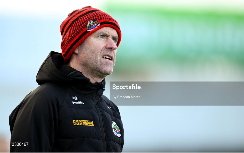 7 December 2025; Dingle manager Padraig Corcoran during the AIB Munster GAA Football Senior Club Championship final match between Dingle and St Finbarr's at FBD Semple Stadium in Thurles, Tipperary. Photo by Brendan Moran/Sportsfile