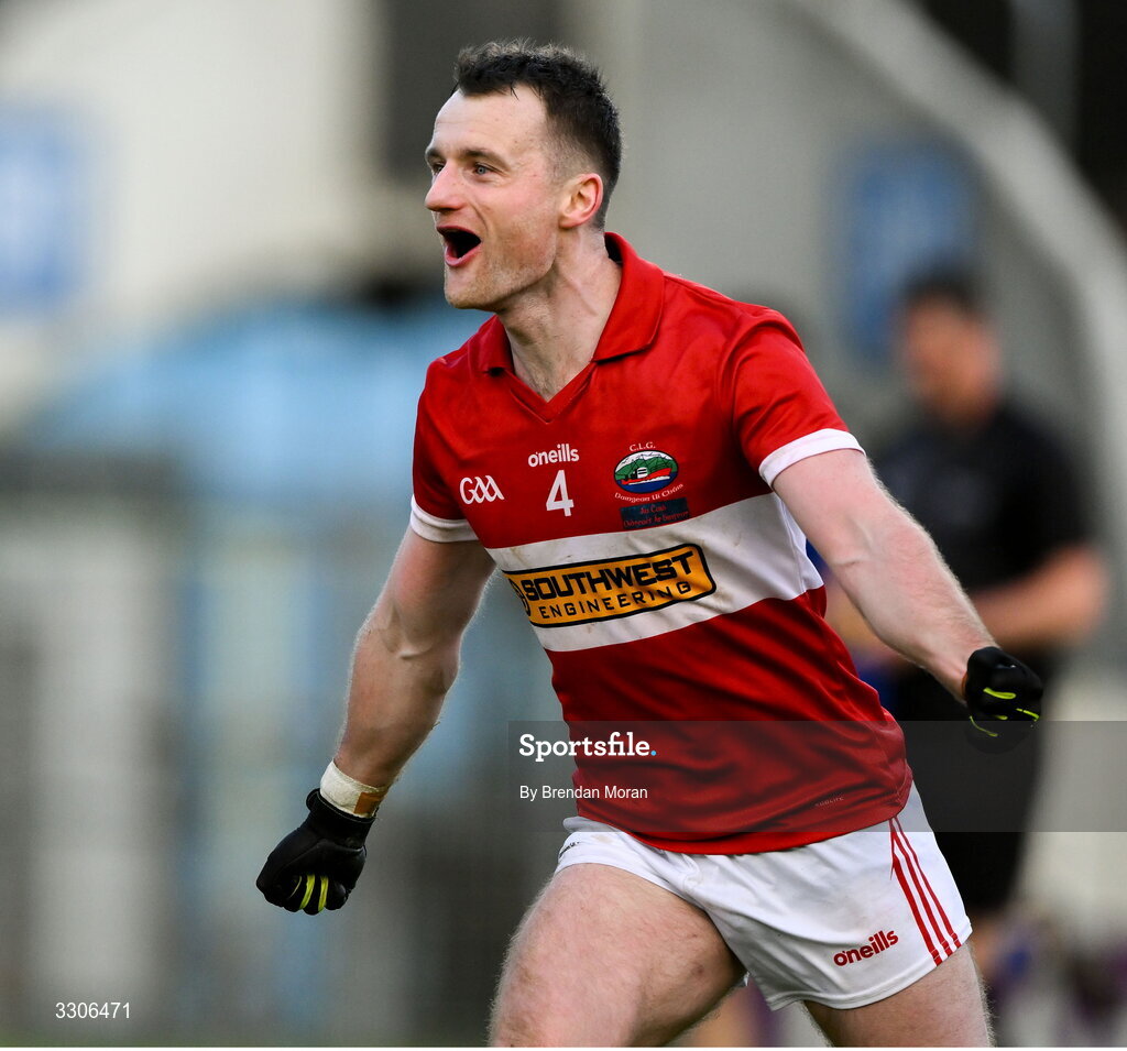 7 December 2025; Tom O'Sullivan of Dingle celebrates after the AIB Munster GAA Football Senior Club Championship final match between Dingle and St Finbarr's at FBD Semple Stadium in Thurles, Tipperary. Photo by Brendan Moran/Sportsfile