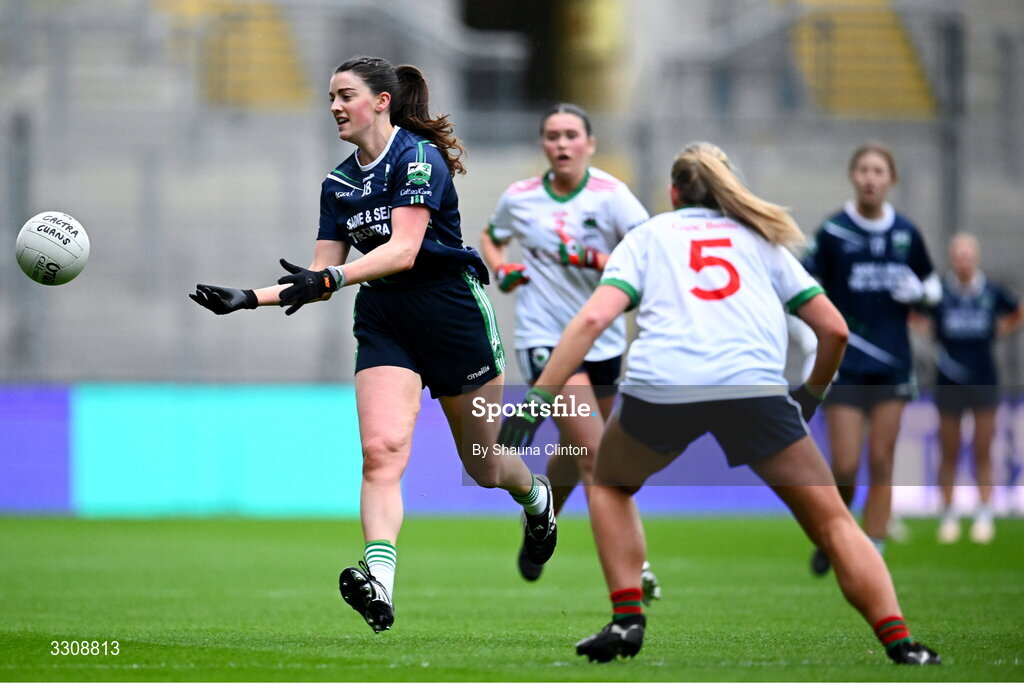 13 December 2025; Meghan Kelly of Caltra Cuans during the AIB All-Ireland Ladies Football Club Intermediate Club Championship final match between Knockbride of Cavan and Caltra Cuans of Galway at Croke Park in Dublin. Photo by Shauna Clinton/Sportsfile