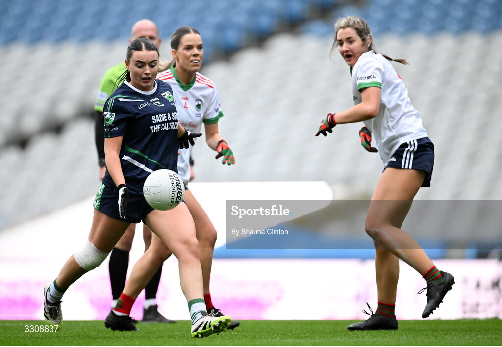 13 December 2025; Ciara Murray of Caltra Cuans during the AIB All-Ireland Ladies Football Club Intermediate Club Championship final match between Knockbride of Cavan and Caltra Cuans of Galway at Croke Park in Dublin. Photo by Shauna Clinton/Sportsfile