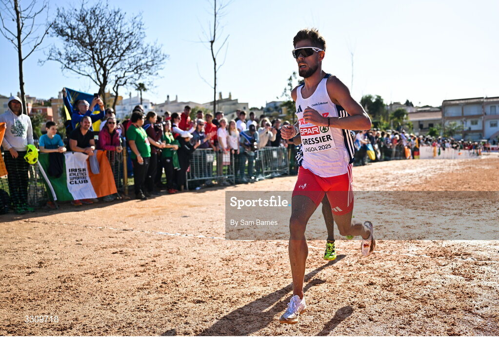 14 December 2025; Jimmy Gressier of France during the senior men's race at the 2025 SPAR European Cross Country Championships in Lagoa, Portugal. Photo by Sam Barnes/Sportsfile