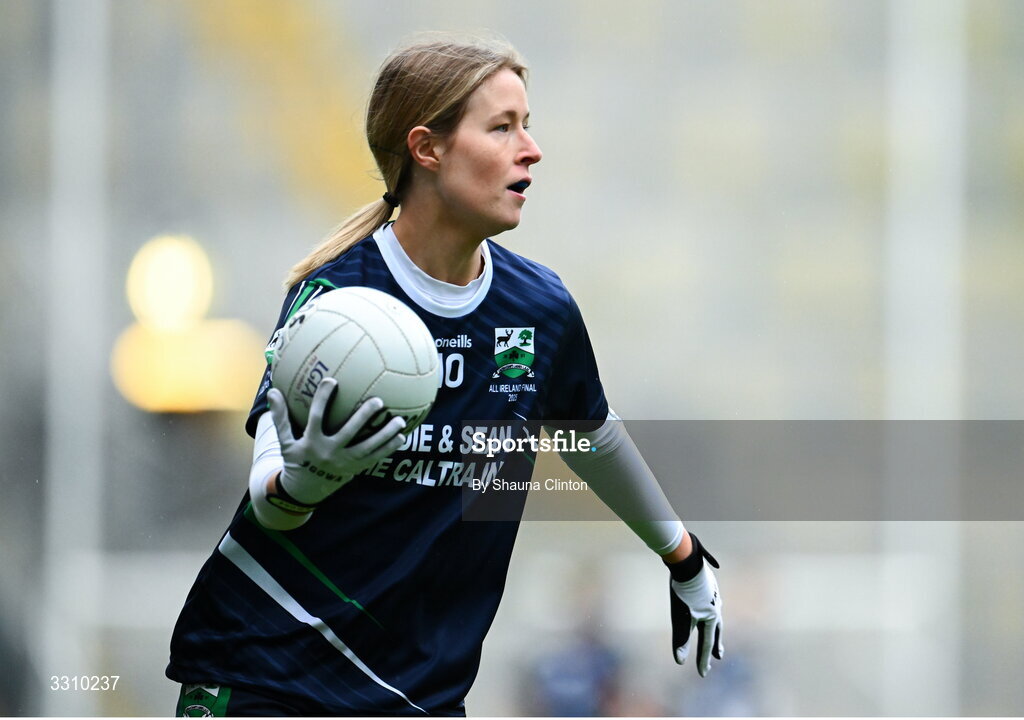 13 December 2025; Rosa Bleahene of Caltra Cuans during the AIB All-Ireland Ladies Football Club Intermediate Club Championship final match between Knockbride of Cavan and Caltra Cuans of Galway at Croke Park in Dublin. Photo by Shauna Clinton/Sportsfile