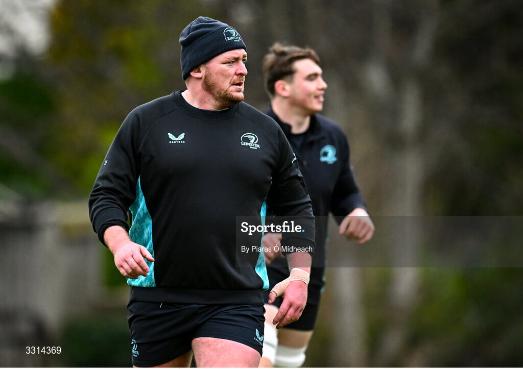 29 December 2025; Tadhg Furlong during Leinster Rugby squad training at Rosemount in UCD, Dublin. Photo by Piaras Ó Mídheach/Sportsfile