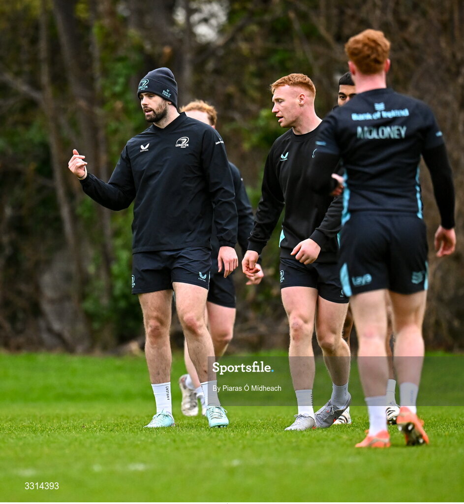 29 December 2025; Harry Byrne during Leinster Rugby squad training at Rosemount in UCD, Dublin. Photo by Piaras Ó Mídheach/Sportsfile