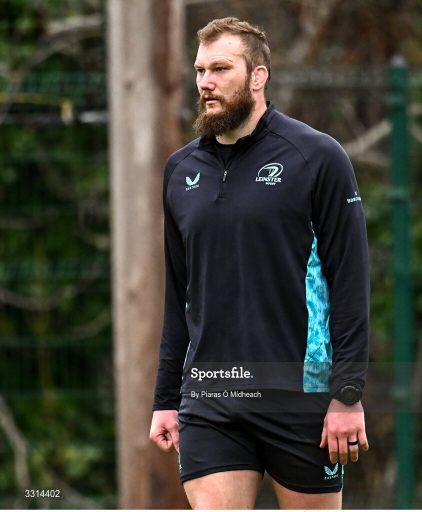 29 December 2025; RG Snyman during Leinster Rugby squad training at Rosemount in UCD, Dublin. Photo by Piaras Ó Mídheach/Sportsfile