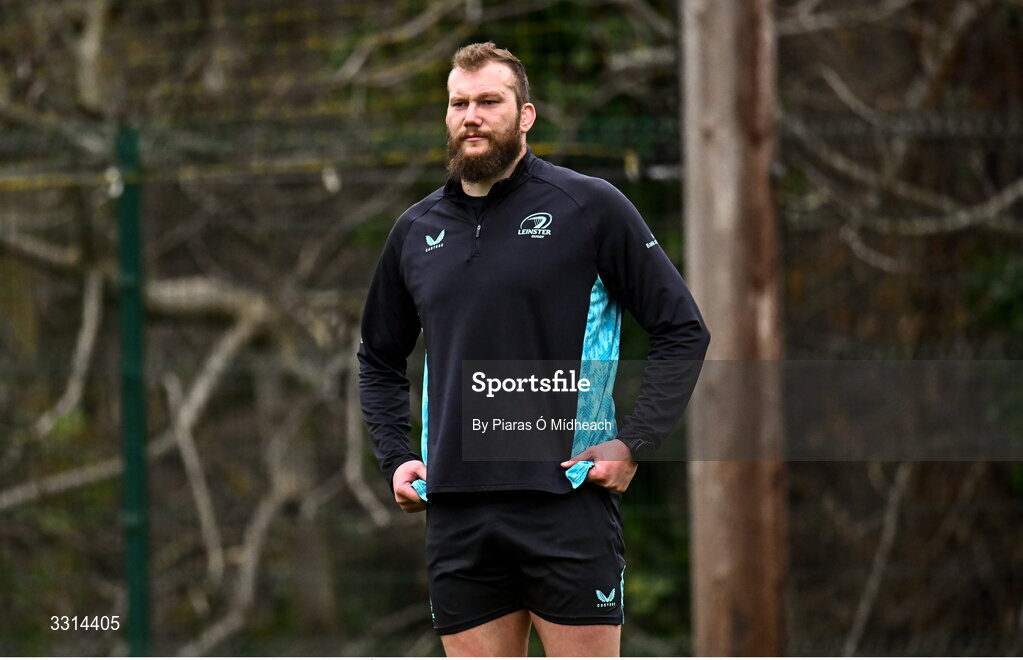 29 December 2025; RG Snyman during Leinster Rugby squad training at Rosemount in UCD, Dublin. Photo by Piaras Ó Mídheach/Sportsfile