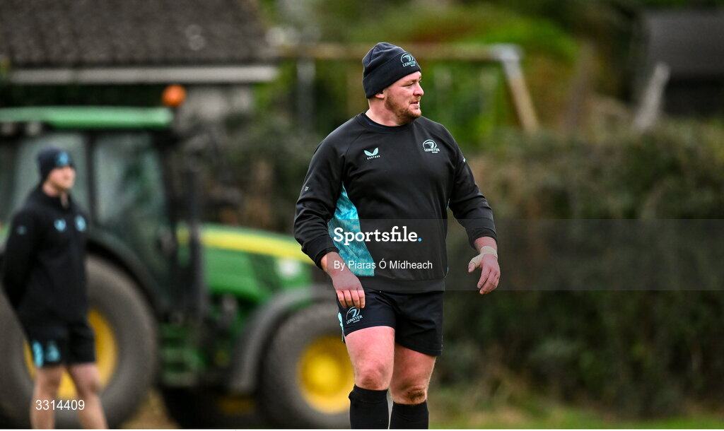 29 December 2025; Tadhg Furlong during Leinster Rugby squad training at Rosemount in UCD, Dublin. Photo by Piaras Ó Mídheach/Sportsfile