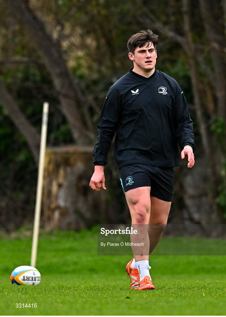 29 December 2025; Dan Sheehan during Leinster Rugby squad training at Rosemount in UCD, Dublin. Photo by Piaras Ó Mídheach/Sportsfile