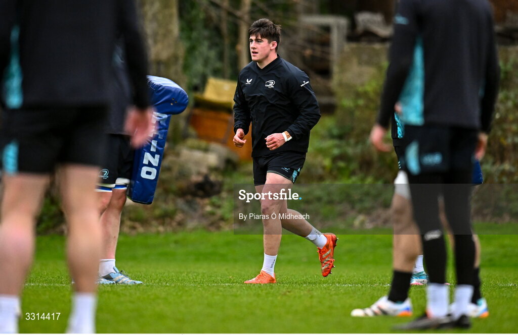29 December 2025; Dan Sheehan during Leinster Rugby squad training at Rosemount in UCD, Dublin. Photo by Piaras Ó Mídheach/Sportsfile
