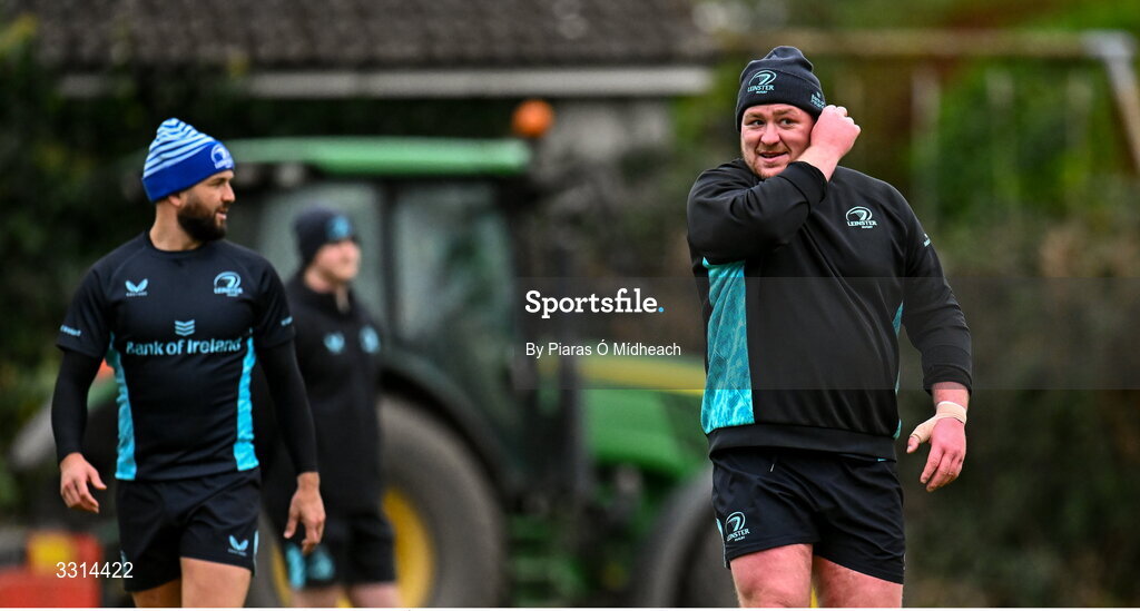 29 December 2025; Tadhg Furlong during Leinster Rugby squad training at Rosemount in UCD, Dublin. Photo by Piaras Ó Mídheach/Sportsfile