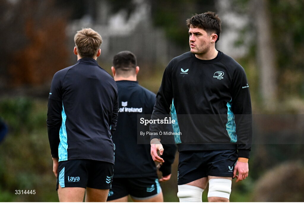 29 December 2025; Alex Soroka during Leinster Rugby squad training at Rosemount in UCD, Dublin. Photo by Piaras Ó Mídheach/Sportsfile