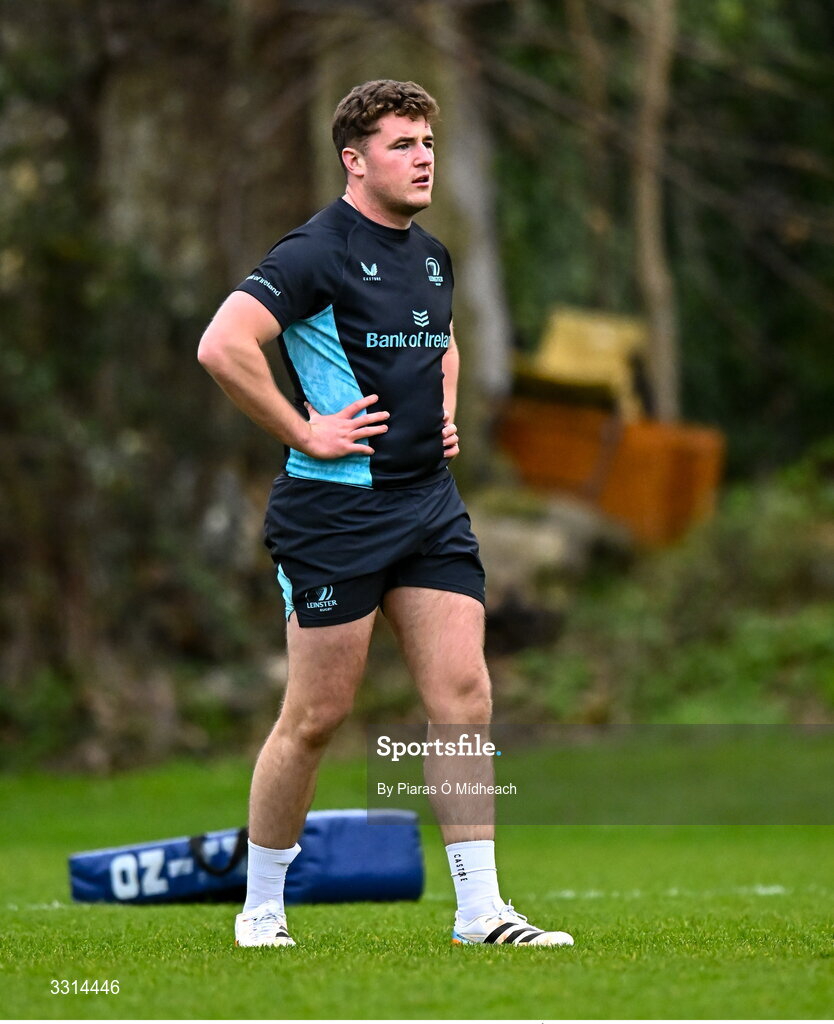 29 December 2025; Gus McCarthy during Leinster Rugby squad training at Rosemount in UCD, Dublin. Photo by Piaras Ó Mídheach/Sportsfile