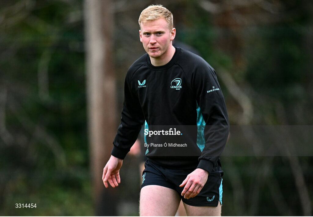 29 December 2025; Jamie Osborne during Leinster Rugby squad training at Rosemount in UCD, Dublin. Photo by Piaras Ó Mídheach/Sportsfile