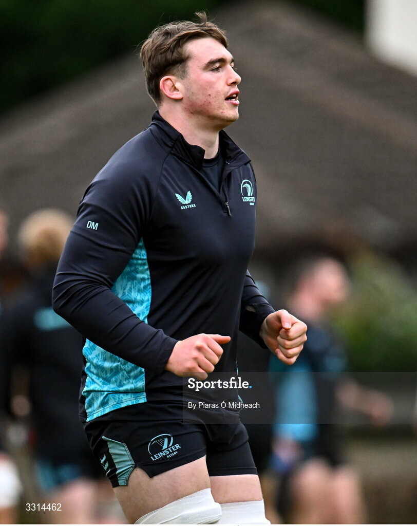 29 December 2025; Diarmuid Mangan during Leinster Rugby squad training at Rosemount in UCD, Dublin. Photo by Piaras Ó Mídheach/Sportsfile