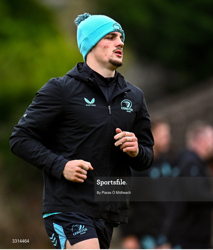 29 December 2025; Joshua Kenny during Leinster Rugby squad training at Rosemount in UCD, Dublin. Photo by Piaras Ó Mídheach/Sportsfile