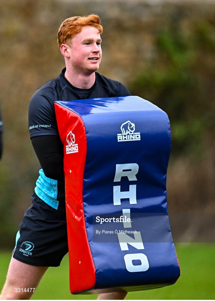 29 December 2025; Ruben Moloney during Leinster Rugby squad training at Rosemount in UCD, Dublin. Photo by Piaras Ó Mídheach/Sportsfile