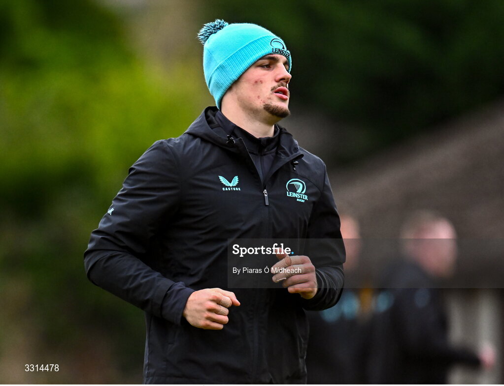29 December 2025; Joshua Kenny during Leinster Rugby squad training at Rosemount in UCD, Dublin. Photo by Piaras Ó Mídheach/Sportsfile