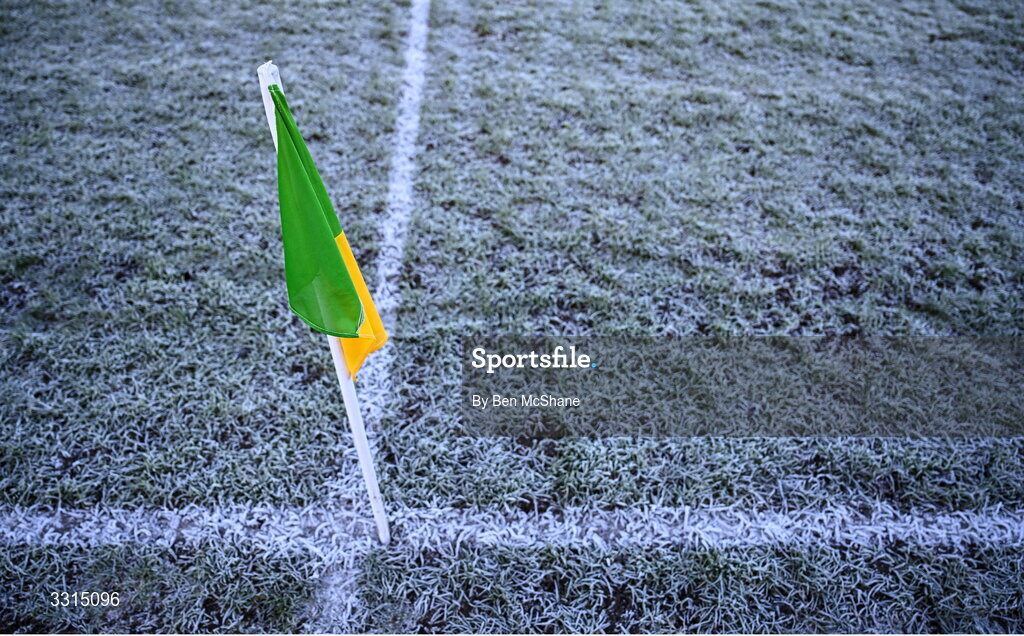 3 January 2026; A view of the pitch conditions before the Co-Op Superstores Munster Senior Hurling League match between Tipperary and Waterford at Clonmel Sportsfield in Clonmel, Tipperary. Photo by Ben McShane/Sportsfile