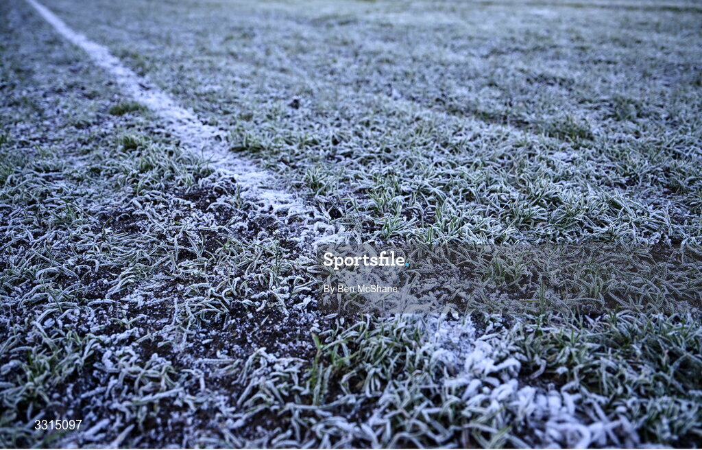 3 January 2026; A view of the pitch conditions before the Co-Op Superstores Munster Senior Hurling League match between Tipperary and Waterford at Clonmel Sportsfield in Clonmel, Tipperary. Photo by Ben McShane/Sportsfile