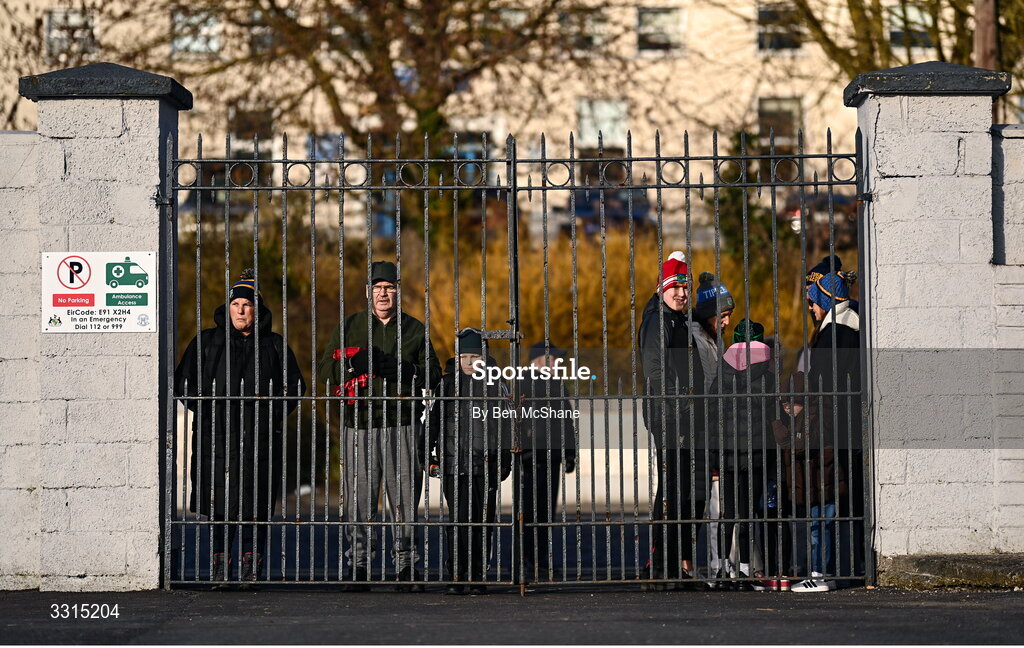 3 January 2026; Supporters await outside the ground before the Co-Op Superstores Munster Senior Hurling League match between Tipperary and Waterford at Clonmel Sportsfield in Clonmel, Tipperary. Photo by Ben McShane/Sportsfile