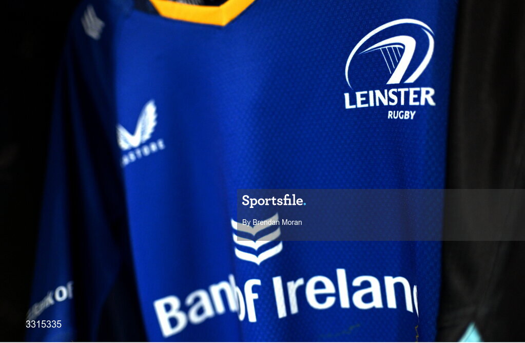 3 January 2026; The jersey of Will Connors in the Leinster dressingroom before the United Rugby Championship match between Leinster and Connacht at Aviva Stadium in Dublin. Photo by Brendan Moran/Sportsfile