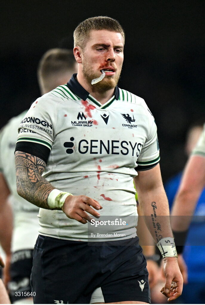 3 January 2026; Sean Jansen of Connacht during the United Rugby Championship match between Leinster and Connacht at Aviva Stadium in Dublin. Photo by Brendan Moran/Sportsfile