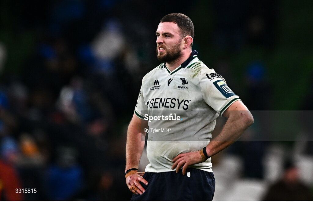 3 January 2026; Josh Murphy of Connacht after the United Rugby Championship match between Leinster and Connacht at the Aviva Stadium in Dublin. Photo by Tyler Miller/Sportsfile