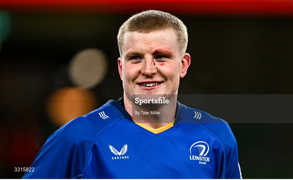 3 January 2026; Conor O'Tighearnaigh of Leinster after the United Rugby Championship match between Leinster and Connacht at the Aviva Stadium in Dublin. Photo by Tyler Miller/Sportsfile