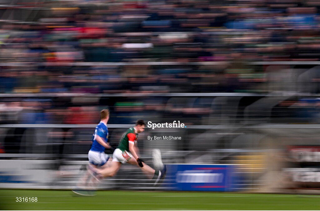 4 January 2026; Shane Cunnane of St Brigid's in action against Ryan O'Toole of Scotstown during the AIB GAA Football All-Ireland Senior Club Championship semi-final match between between St Brigid's of Roscommon and Scotstown of Monaghan at Kingspan Breffni in Cavan. Photo by Ben McShane/Sportsfile