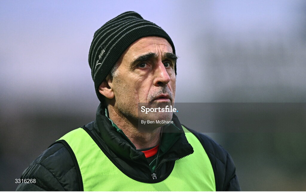 4 January 2026; St Brigid's manager Anthony Cunningham during the AIB GAA Football All-Ireland Senior Club Championship semi-final match between between St Brigid's of Roscommon and Scotstown of Monaghan at Kingspan Breffni in Cavan. Photo by Ben McShane/Sportsfile