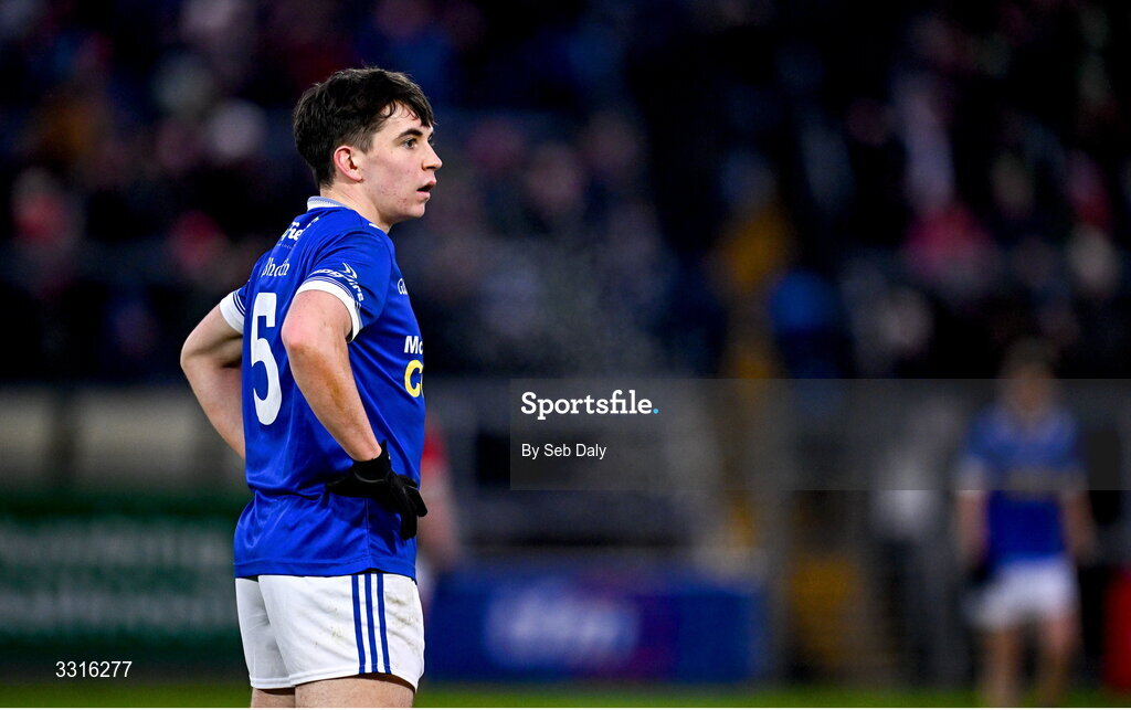 4 January 2026; Donnchadh Connolly of Scotstown after his side's defeat in the AIB GAA Football All-Ireland Senior Club Championship semi-final match between between St Brigid's of Roscommon and Scotstown of Monaghan at Kingspan Breffni in Cavan. Photo by Seb Daly/Sportsfile