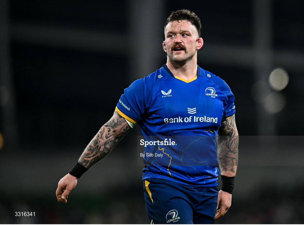3 January 2026; Andrew Porter of Leinster during the United Rugby Championship match between Leinster and Connacht at the Aviva Stadium in Dublin. Photo by Seb Daly/Sportsfile