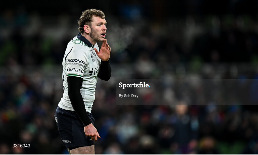 3 January 2026; Cathal Forde of Connacht during the United Rugby Championship match between Leinster and Connacht at the Aviva Stadium in Dublin. Photo by Seb Daly/Sportsfile