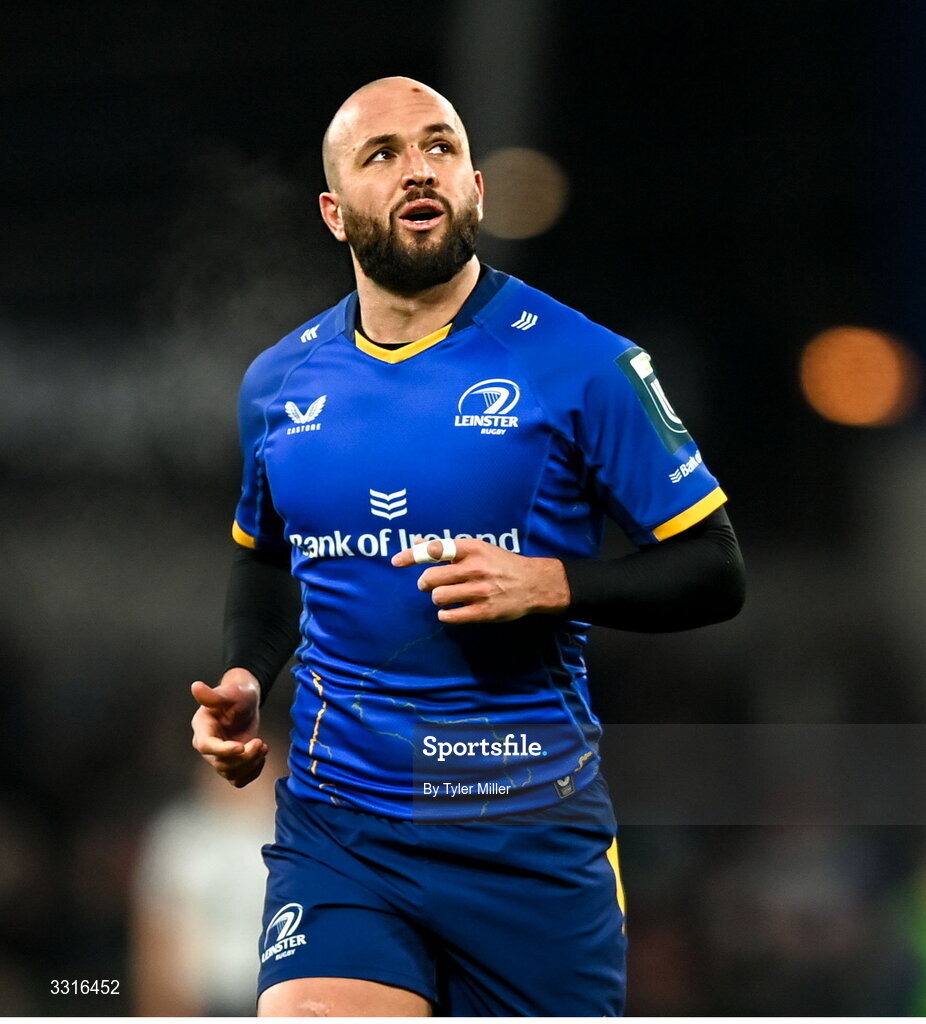 3 January 2026; Jamison Gibson-Park of Leinster during the United Rugby Championship match between Leinster and Connacht at the Aviva Stadium in Dublin. Photo by Tyler Miller/Sportsfile