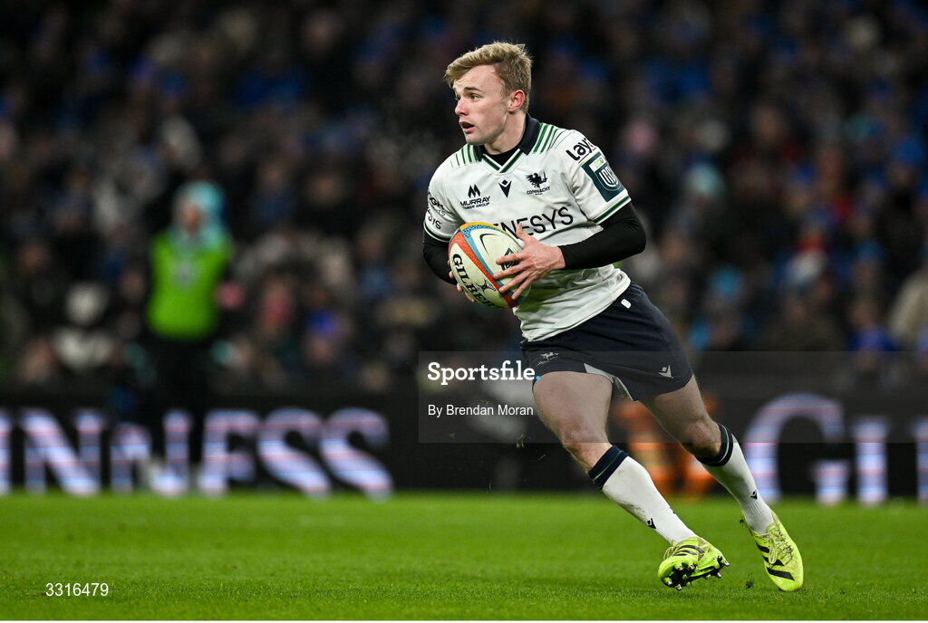 3 January 2026; Ben Murphy of Connacht during the United Rugby Championship match between Leinster and Connacht at Aviva Stadium in Dublin. Photo by Brendan Moran/Sportsfile