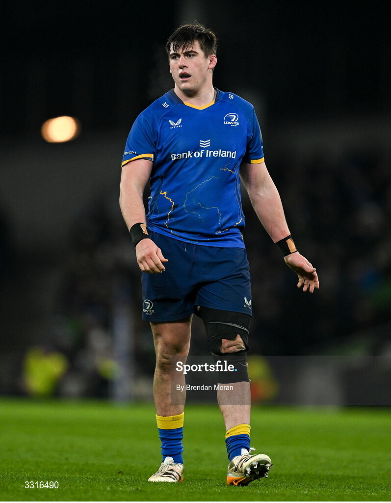 3 January 2026; Dan Sheehan of Leinster during the United Rugby Championship match between Leinster and Connacht at Aviva Stadium in Dublin. Photo by Brendan Moran/Sportsfile