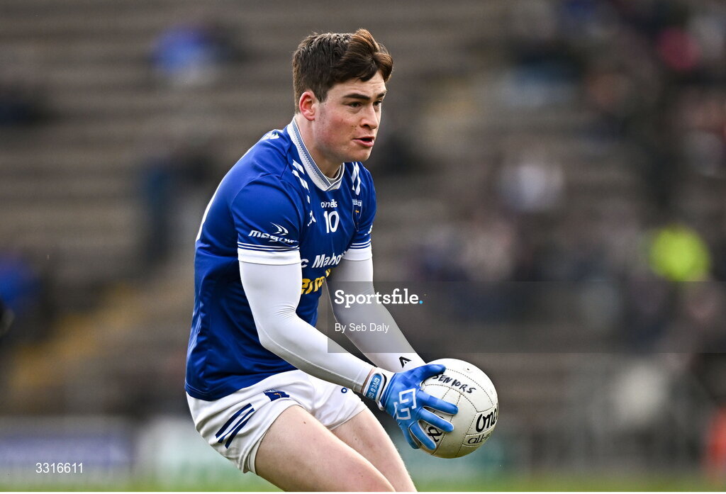 4 January 2026; Max Maguire of Scotstown during the AIB GAA Football All-Ireland Senior Club Championship semi-final match between between St Brigid's of Roscommon and Scotstown of Monaghan at Kingspan Breffni in Cavan. Photo by Seb Daly/Sportsfile