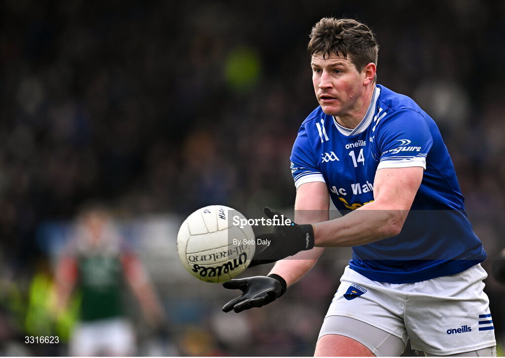 4 January 2026; Darren Hughes of Scotstown during the AIB GAA Football All-Ireland Senior Club Championship semi-final match between between St Brigid's of Roscommon and Scotstown of Monaghan at Kingspan Breffni in Cavan. Photo by Seb Daly/Sportsfile