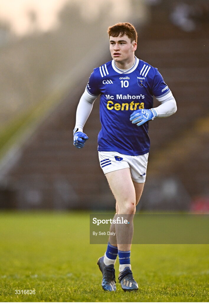 4 January 2026; Max Maguire of Scotstown during the AIB GAA Football All-Ireland Senior Club Championship semi-final match between between St Brigid's of Roscommon and Scotstown of Monaghan at Kingspan Breffni in Cavan. Photo by Seb Daly/Sportsfile